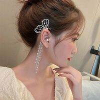 (พร้อมส่ง) Ear Cuff 021 จอนหูผีเสื้อ ใส่ข้างขวา งานสวย เพชรวาว สินค้าคุณภาพ ส่งจากไทย