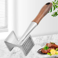 Stainless Steel Meat Hammer Double-sided Meat Tenderizer Household Loose Meat Home Hammer Floss Steak Hammer Kitchen Gadgets