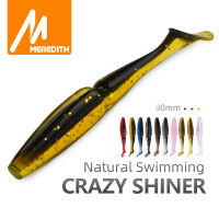 MEREDITH Crazy Shiner 9Cm 6G 10Pcs เหยื่อตกปลานุ่มประดิษฐ์