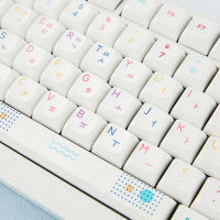 ภาษาอังกฤษเกาหลี PBT ปุ่มกด XDA นีออนส่วนบุคคลที่สำคัญหมวกชุดย้อมระเหิดสำหรับการเล่นเกมวิศวกรรมแป้นพิมพ์ MX สวิทช์ประดับ