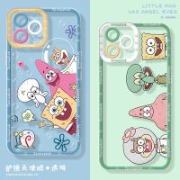 Suitable For Spongebob Squarepants Angel Eye Phone Case iPhone 14 Pro Max 13 12 Mini 11 XS XR X 8 7 Plus 6S 6 SE Transparent Anti-Collision Protective