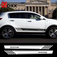 [HOT HUIQKKJKUIO 556] สติกเกอร์ลายทางติดประตูรถ2ชิ้นสำหรับ Kia Sportage 3 4 QL ตกแต่งอุปกรณ์ตกแต่งรถยนต์รูปลอกฟิล์มไวนิล