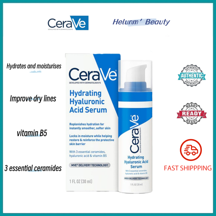 【💗Guaranteed Genuine】Cerave Hydrating Hyaluronic Acid Serum Vitamin B5