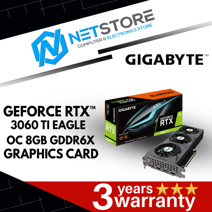 GIGABYTE GEFORCE RTX™ 3060 TI EAGLE OC 8GB GDDR6X GRAPHICS CARD