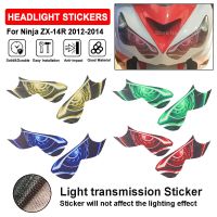 Headlight Stickers For Kawasaki For Ninja ZX-14R ZX14R ZX 14R 2012-2014 Motorcycle Front Fairing Head Light Protection Decals