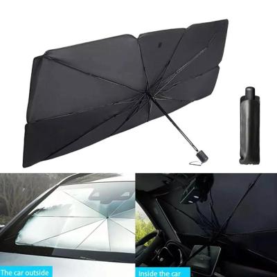 Umbrella Type Car Sunshade Front Sunscreen Heat Insulation Car Cloth Sunshade Sunshade Pad K1Z2
