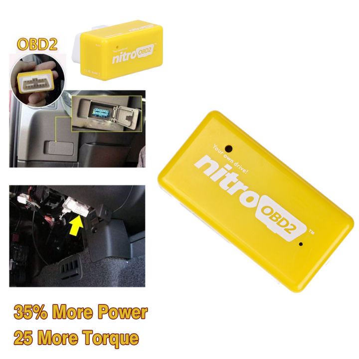 vastar-nitro-obd2สำหรับรถยนต์น้ำมันเชื้อเพลิงชิปประสิทธิภาพการปรับแต่งplug-amp-play-ecuอัตโนมัติทำการแมปใหม่เอี่ยม-สีเหลือง-รถยนต์เบนซิน-ของแท้100