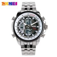 Moment the SKMEI men wrist watch is fashionable high-end multi-functional waterproof dial double time