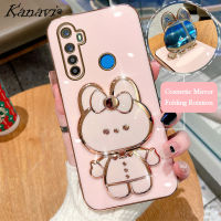 Kanavi เคสโทรศัพท์แฟชั่นสำหรับ Realme 5 5 5S 5i 6i C3 5 Pro 7 8 Pro 9 Pro 7 8 8 8 8 5G 9G 7i 8i 9i ซิลิโคนเคสนิ่มเคลือบอิเล็คโทรเพลทหรูหราตัวยึดกระจกแต่งหน้ากระต่ายชุบด้วยไฟฟ้า