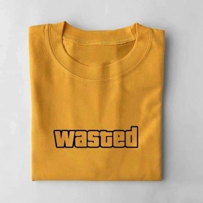 Wasted - Minimalist Aesthetic Print T-shirt Unisex cotton