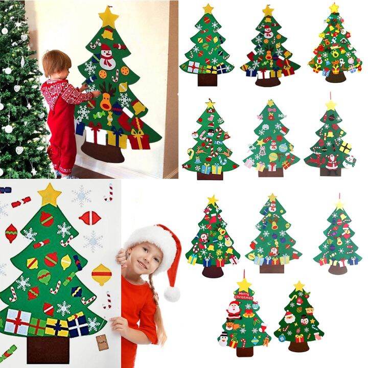 2023-home-decor-diy-felt-christmas-tree-wall-hanging-artificial-xmas-tree-with-santa-claus-snowflakes-ornament-new-year-kid-gift