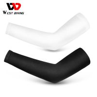 WEST BIKING Ice Silk Sun Protection Arm Sleeves Summer Cool Cycling Running Fishing Golf Sports Sleeve Nylon Anti-UV Arm Cover