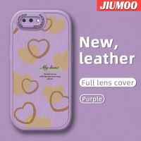 เคส JIUMOO สำหรับ OPPO A5 2018 A3s เคส C1 Realme A12E กระแสแฟชั่นแบรนด์สวยงามเคสโทรศัพท์บางนุ่มหนังซิลิกาเจลสีปกป้องเลนส์กับเคสกันกระแทกเคสตก