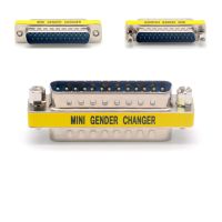 DB25 Mini Gender Changer 25 Pin Converter Adapter DB25 To DB25 Male To Male Parallel Port Printer Adapter