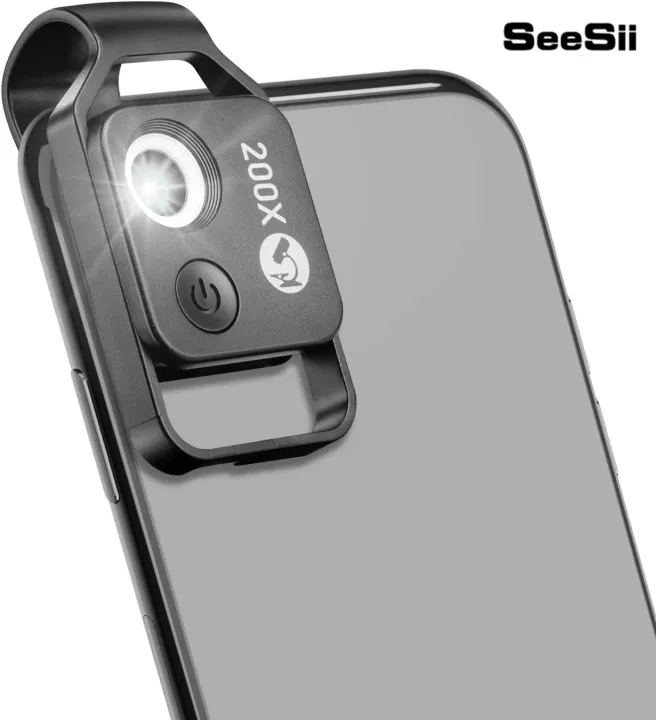 Seesii 200X CPL Microscope Lens, HD Optical Lens Microscope Camera with