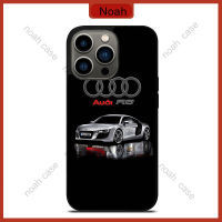 Au di R8 Car Phone Case for iPhone 14 Pro Max / iPhone 13 Pro Max / iPhone 12 Pro Max / Samsung Galaxy Note 20 / S23 Ultra Anti-fall Protective Case Cover 832