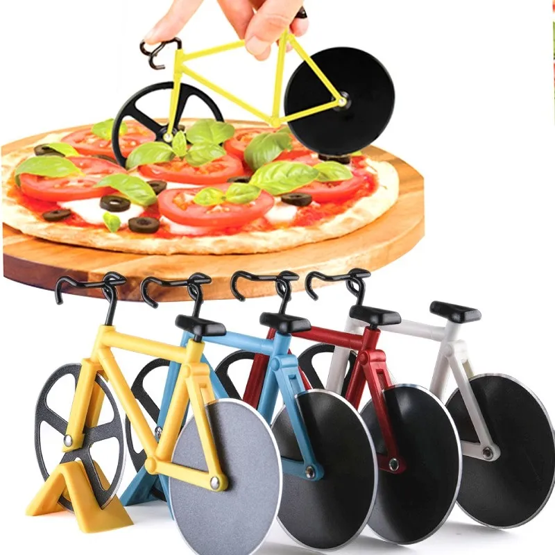 Bicycle Pizza Cutter Wheel Gifts for Cyclists Men Housewarming