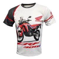 ฮอนด้า Crf 300l 3d เต็มพิมพ์เสื้อยืดระเหิดโดยรวม Camiseta Maglietta Samarata แรลลี่จักรยานผจญภัย Xs-5xl ยอดนิยม