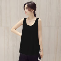 2021 Korean Fashion Blouses Women White O-Neck Sleeveless Chiffon Vest Woman Tops Female Shirts 3XL Basic Solid Women Clothing