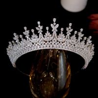 New Tiaras CZ Crowns For Women Jewelry Wedding Hair Accessories Crystal Party Headwear Bridal Headband Girls Birthday Present