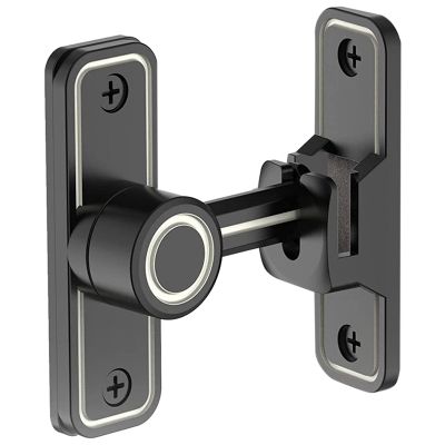 Heavy Duty Gate Latches 90 Degree Right Angle Barn Door Lock Anti-Theft Sliding Door Lock Latch for Garden