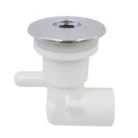 50mm massage bathtub nozzlePipe shape spa jetWhite PVC base accessoriesChrome with plug Bathtub nozzle