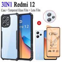 Redmi 12เคสโทรศัพท์กันกระแทกสำหรับ Redmi Note12s Note12 Pro Plus 12C 10C โปร่งใสเคสอะคริลิคนิ่ม TPU ฝาหลังกันตก