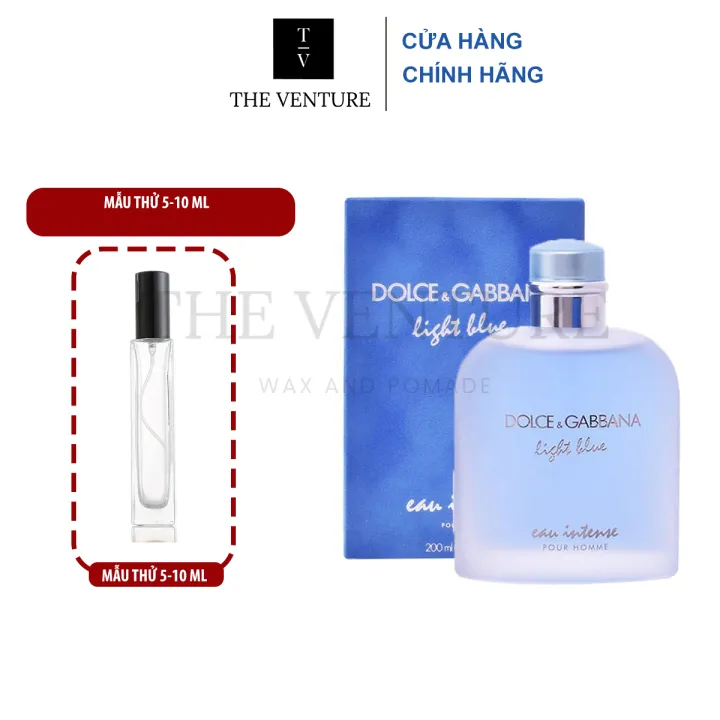 Mẫu Thử 5-10ml - Nước hoa Dolce & Gabbana Light Blue Eau Intense Pour Homme  