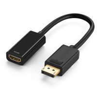 โปรโมชั่น HDMI DisplayPort To HDMI 4Kx2K Adapter, DP Display Port To HDTV Converter Male To Female ราคาถูก สายดิจิตอล สายHDMI สายทีวี สายสัญญาณทีวี