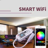 ELEGANTEN ปรับแสง4CH แผง DC ฟังก์ชั่นจับเวลาไฟ WiFi 3CH RGB ตัวควบคุม RGB WiFi ตัวควบคุมไวไฟแอลซีดีการควบคุมสมาร์ทโฟนไวไฟ RGBW ควบคุม