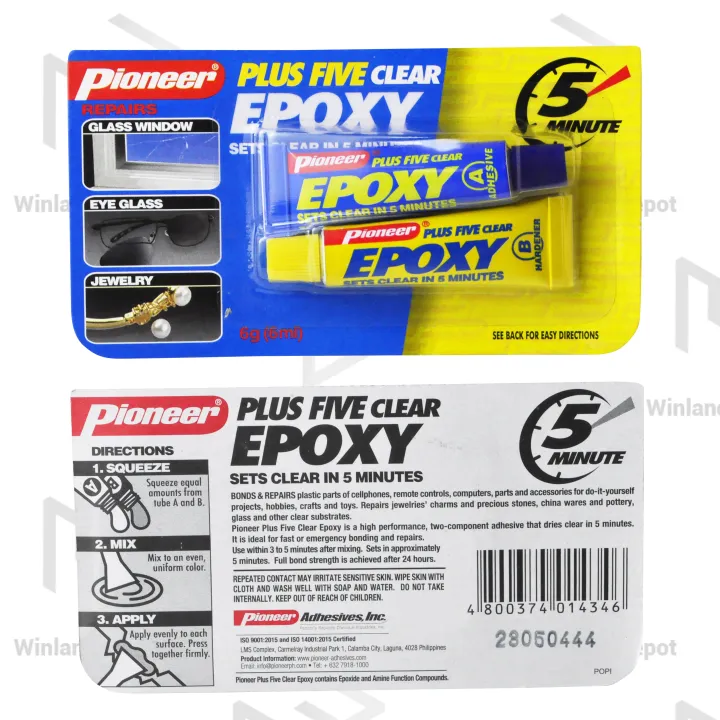 PIONEER by Winland Adhesives / Plus Five Clear Epoxy 6g ABPFCE6G