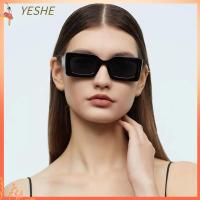 YESHE แฟชั่นสำหรับผู้หญิง สีลูกอมสี การป้องกัน UV400 แว่นตากันแดดทรงสี่เหลี่ยมผืนผ้า แว่นตากันแดดสำหรับ Y2K แว่นกันแดดสำหรับผู้หญิงผู้ชาย เฉดสีวินเทจ