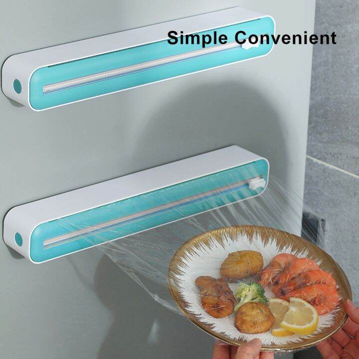 kitchen-toolfood-wrap-dispenser-cutter-kitchen-tool-foil-cling-film-wrap-dispenser-plastic-sharp-cutter-storage-holder