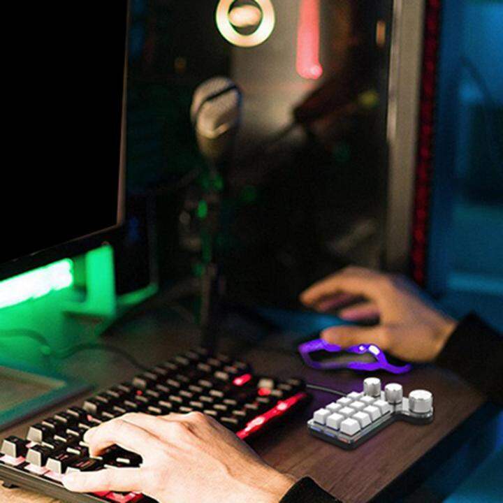 freneci Portable Numeric Keypad 9 Keys 3 Knob Program RGB for PC Laptop ...