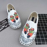 ❦  A pedal old Beijing cloth shoes male huai goat facebook social people embroidery flower xishan handmade cloth shoes Korea