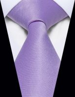 Light Purple Silk Tie for Man Pocket Square Men 39;s Solid Necktie for Wedding Business corbatas para hombre Free Shipping Gifts