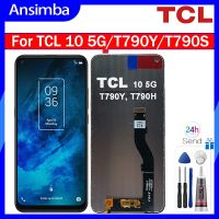 Ansimba จอ LCD สำหรับ TCL 10 5G/T790Y/T790S,หน้าจอ LCD แสดงผล LCD สำหรับ TCL 10 5G T790Y T790S ตัวแสดงอ่านแอลซีดีชุดดิจิไทเซอร์หน้าจอสัมผัสสำหรับ T790Y ชิ้นส่วนจอแสดงผล T790S สำหรับ TCL 10 5G