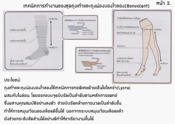 ถุงเท้าเพื่อสุขภาพ-bovolant-โบโวลอง-ซัมมิท-สีครีม