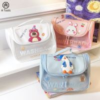 การ์ตูนน่ารัก Tas Kosmetik ขั้นสูง Ins ลมกันน้ำเดินทางผู้หญิงแบบพกพาความจุเยอะ Kotak Penyimpanan Tas กระเป๋าผ้าอ้อม