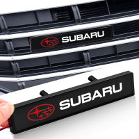 LAIFU 1Pcs รถตกแต่งไฟ LED ด้านหน้า Grille ตกแต่ง Badge อุปกรณ์เสริมสำหรับรถยนต์ Subaru Forester Impreza Legacy Outback XV STI 2004 2014 2018 2019