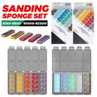 DSPIAE Sanding Sponge Set For  GK Military Model Combo Arc Grinding Polishing Sandpaper Making Tool Kit Sanding Paper 30Pc Cleaning Tools