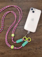 Nylon Woven Crossbody Mobile Phone Lanyard Strap Rope Removable Sports Outdoor Universal Phone Case Adjustable Anti-Lost Lanyard