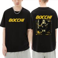 Anime Bocchi The Rock Print T Shirt High Quality Men Manga Loose Casual T-shirts Hitori Gotoh Kessoku Band Graphic Tshirt