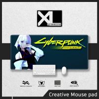 X-L | Mousepad | Cyberpunk Edgerunners | Extended | Large | Cute | Anime | Deskpad | Keyboard Pad Mat | Stitched Edge Deskmat | Gaming Mouse Pad