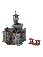 LEGO MOC-80329 Medieval Heroic Warrior Anti-Japanese War Defense Delivery Three-tier Castle Brick Building Block Set Childrens Toys