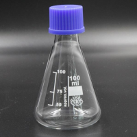 Simax Erlenmeyer Flask With Screw cap 100 ml.