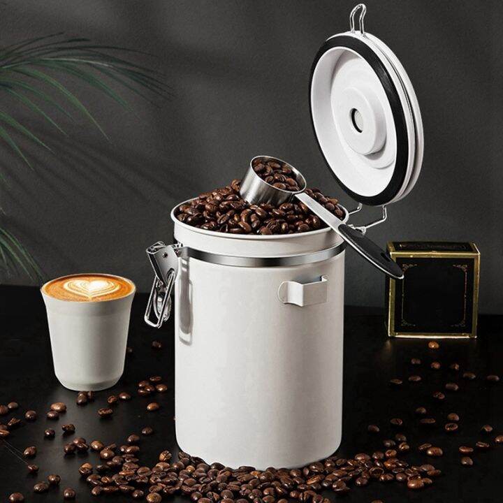 1-pcs-coffee-storage-container-stainless-steel-coffee-bean-can-sealing-coffee-filling-food-storage-container-1500ml-white