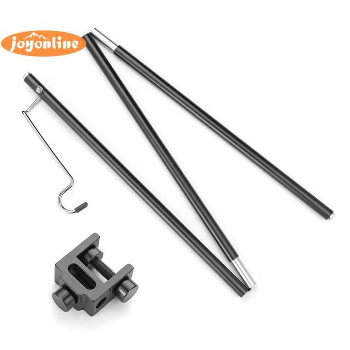 Outdoor Camping Folding Lamp Stand Picnic Table Hanging Light Pole