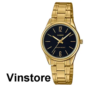 Casio round gold on sale watch