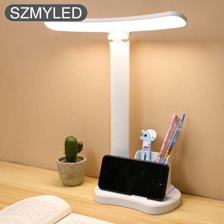 LED Desk Lamp Eye Protect Study Dimmable Office Light Foldable Table ...